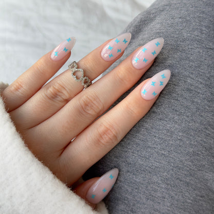 Blue Butterfly Top Coat